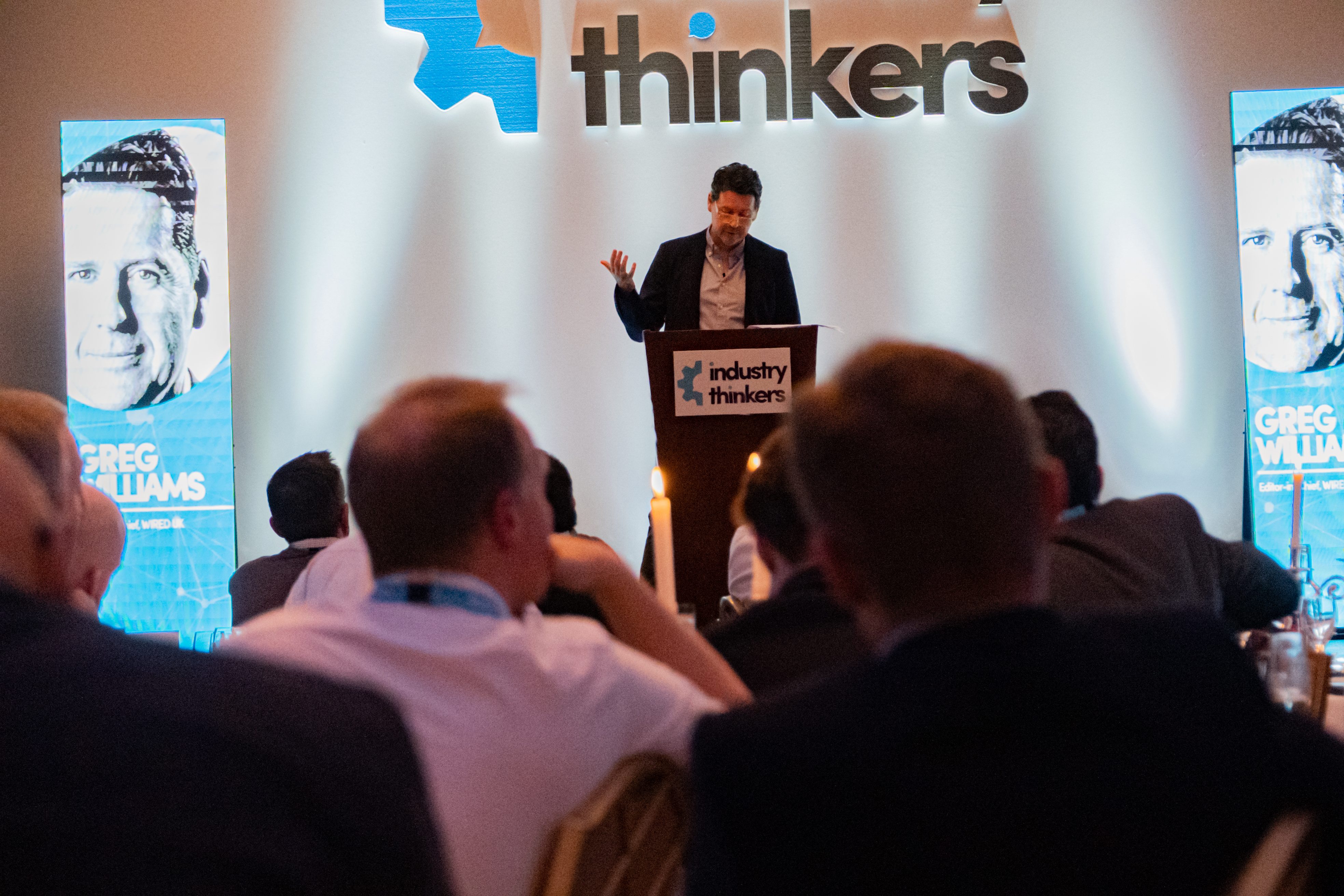 WIRED UK's Greg Williams at the Industry Thinkers Dinner - February 2022